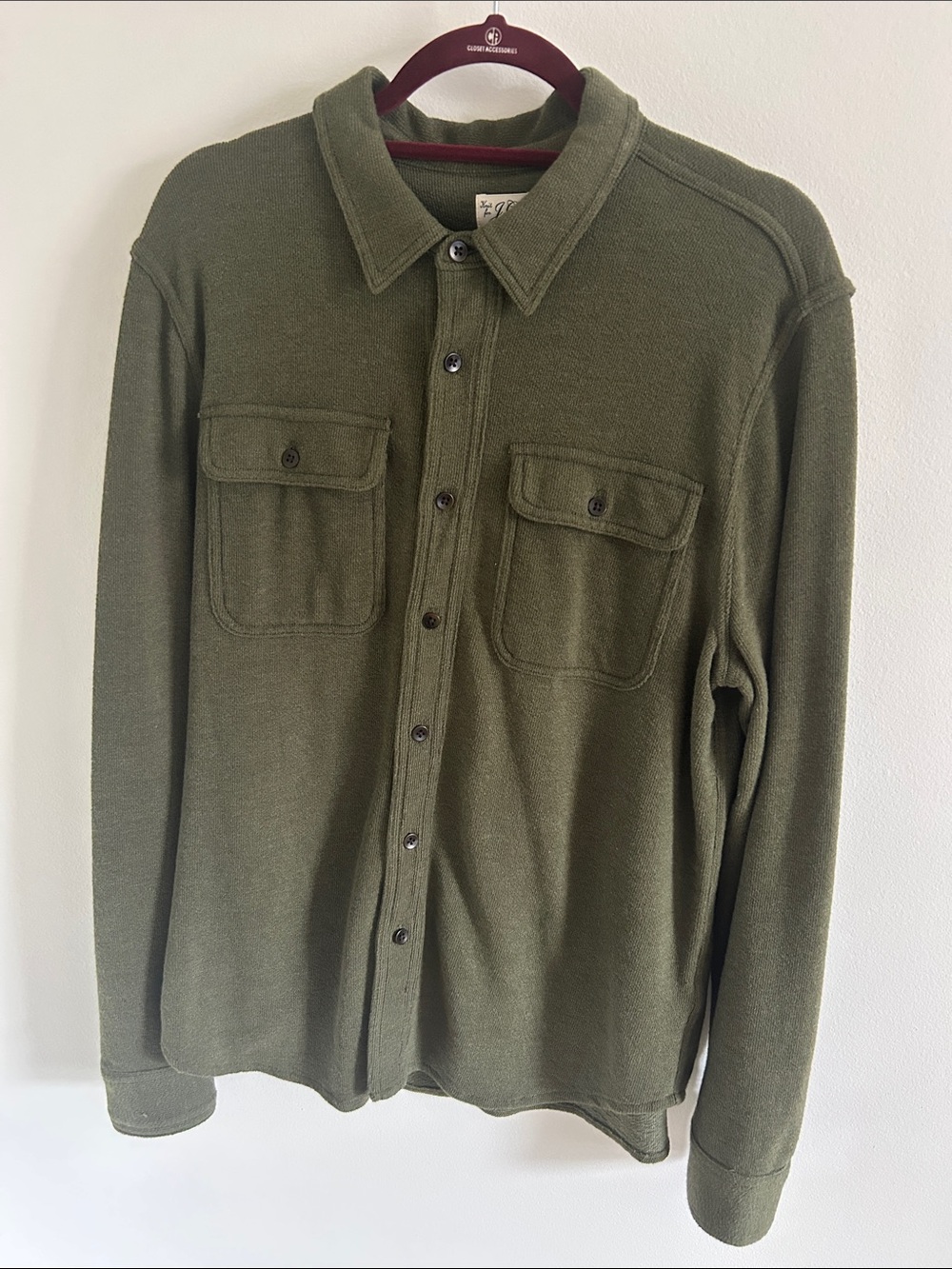 J. Crew Olive Green Button-Down Casual Shirt
